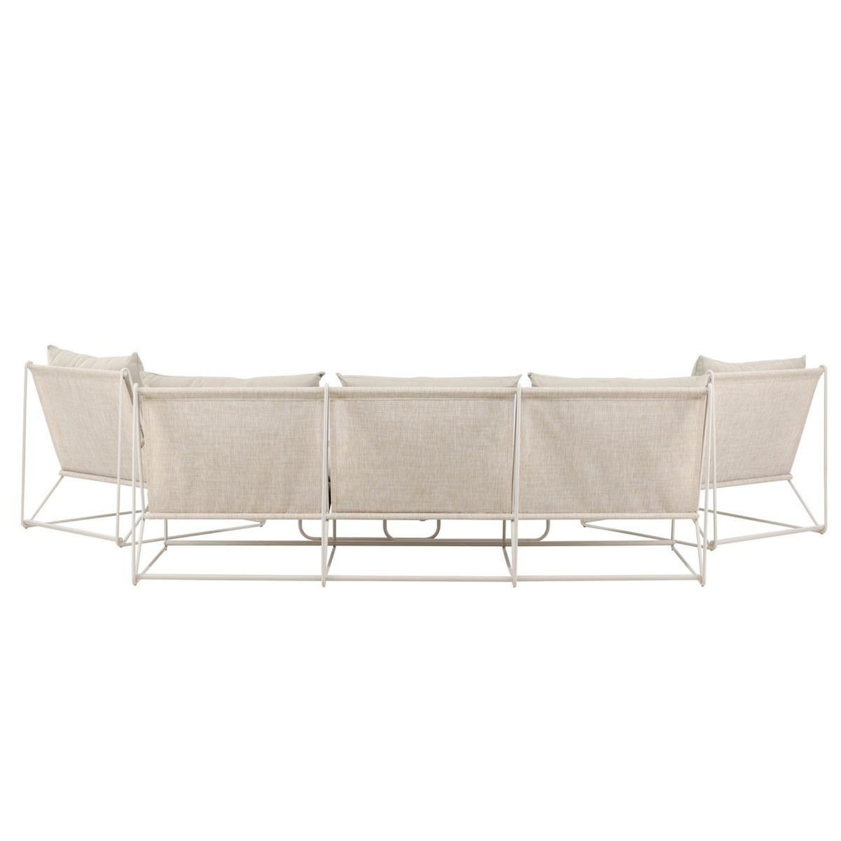 Paris Prix Salon de Jardin 5 Places  Palazzo  209cm Beige