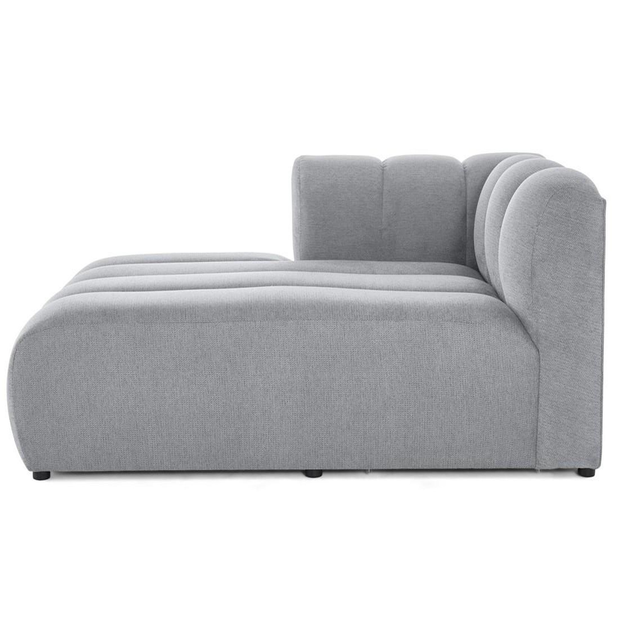 Voir la diapositive 1 : LISA DESIGN Debbie - module d'assise méridienne gauche en tissu texturé