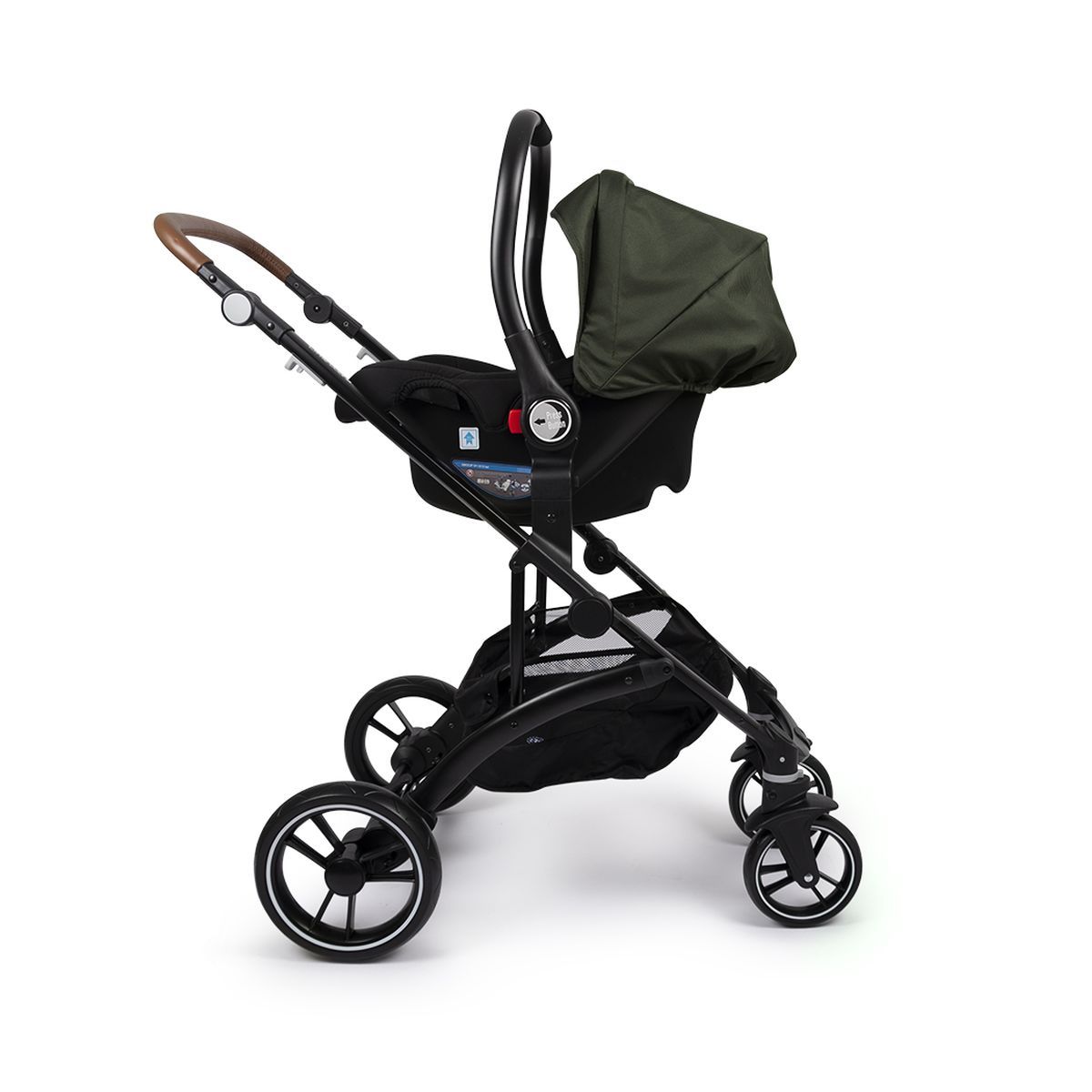 LITTLE WORLD Poussette combinée 3 en 1 City Walker kaki