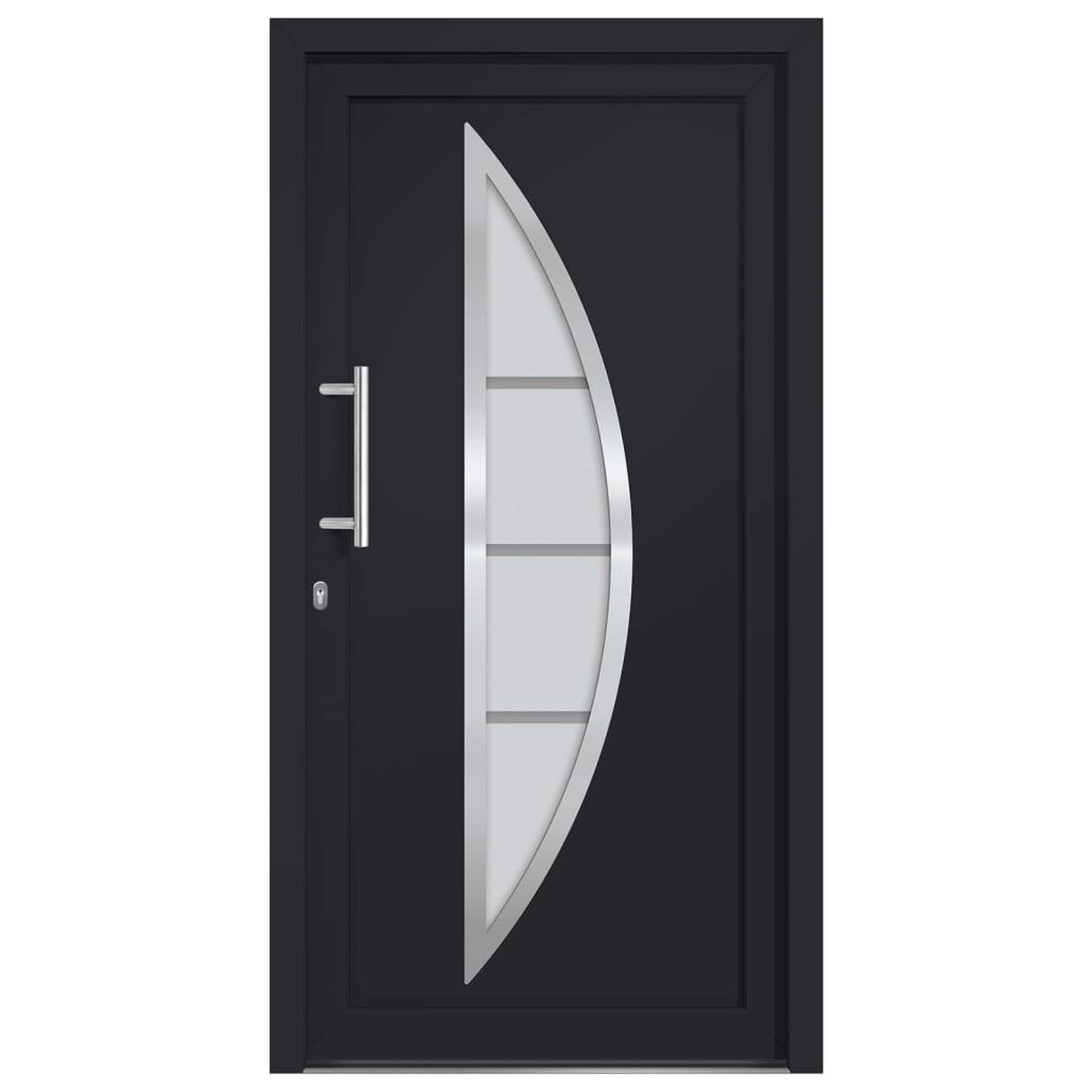 Voir la diapositive 3 : VIDAXL Porte d'entree Anthracite 98x190 cm