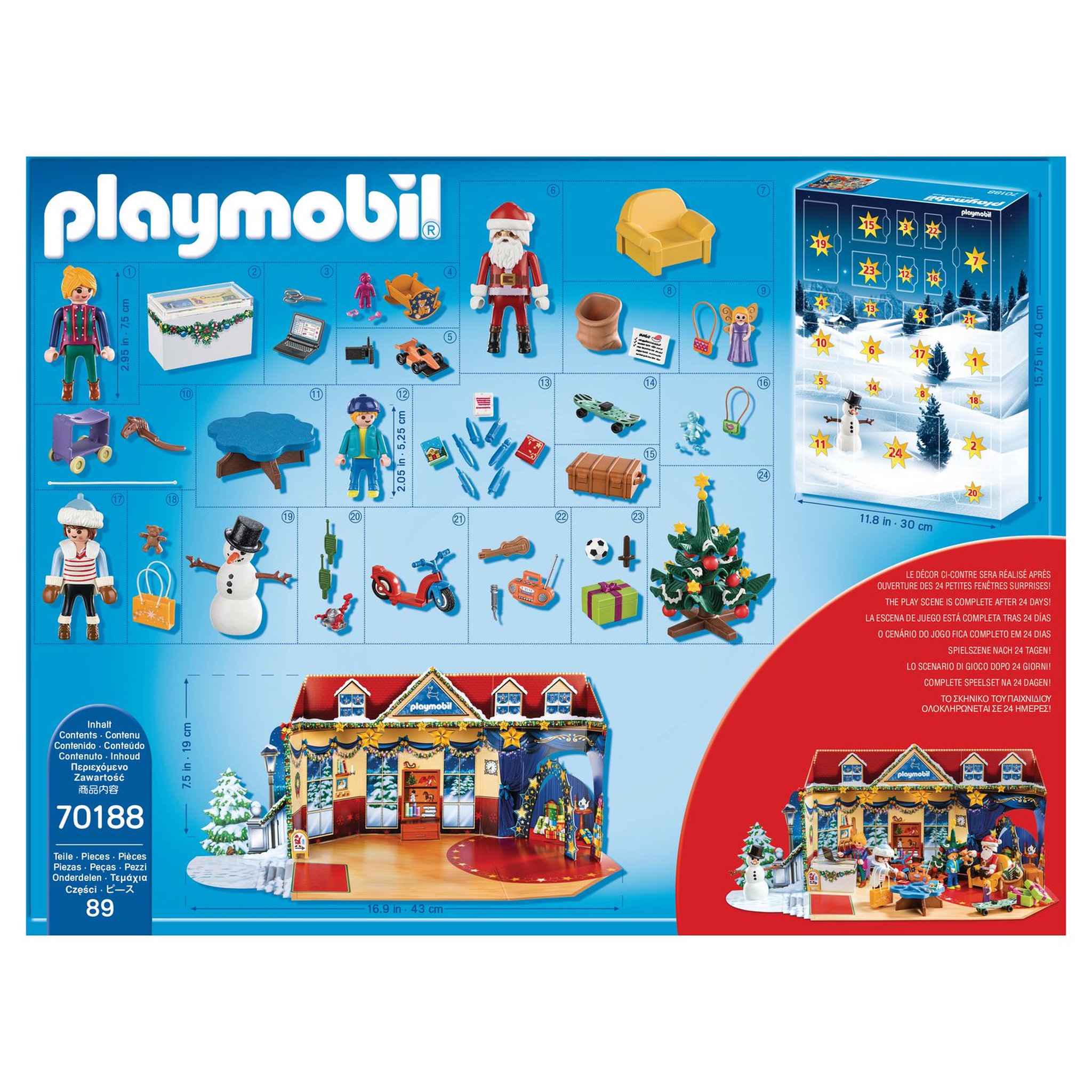 Voir la diapositive 3 : PLAYMOBIL 70188 - Christmas - Calendrier de l'Avent Boutique de jouets