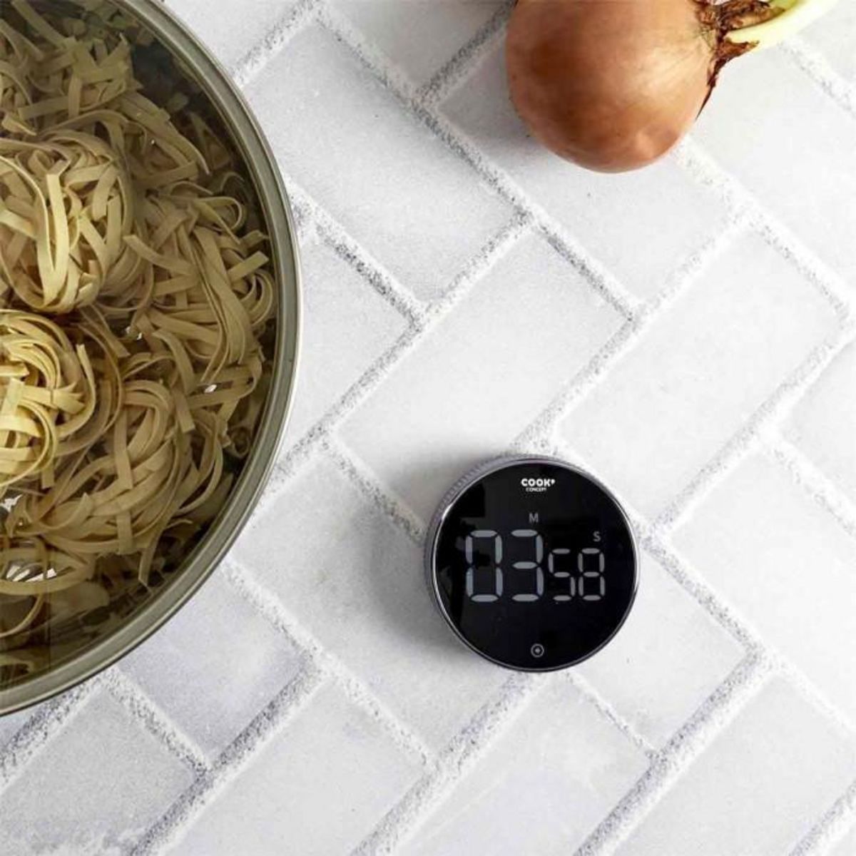 Paris Prix Minuteur Électrique  Rotatif  7cm Noir