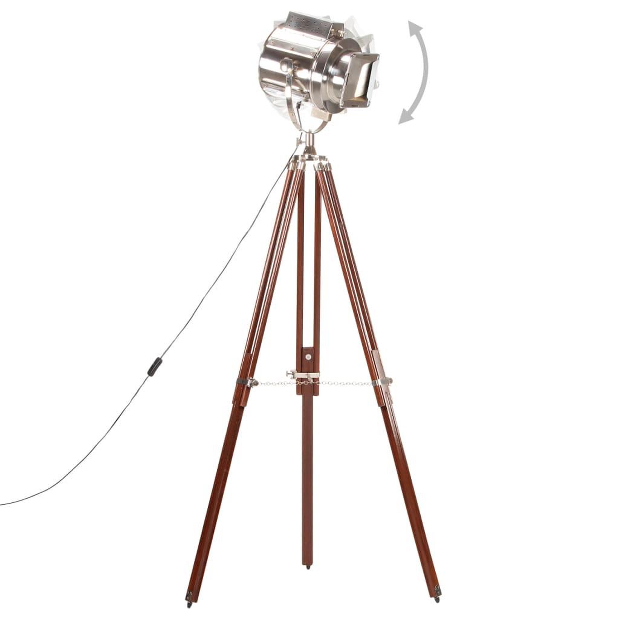 Voir la diapositive 4 : VIDAXL Lampadaire a trepied bois de manguier massif 180 cm