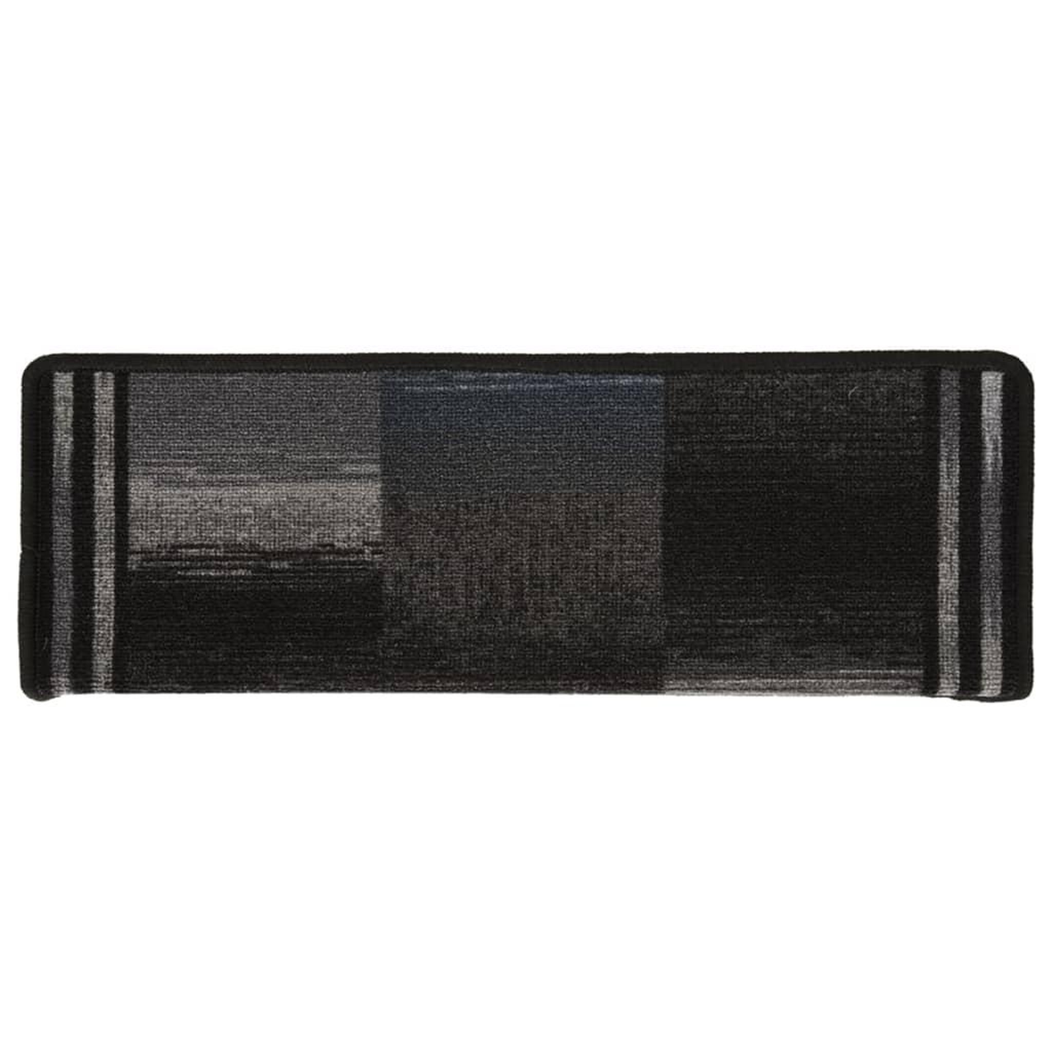 Voir la diapositive 4 : VIDAXL Tapis d'escalier autoadhesifs 5 pcs 65x21x4 cm Noir et gris