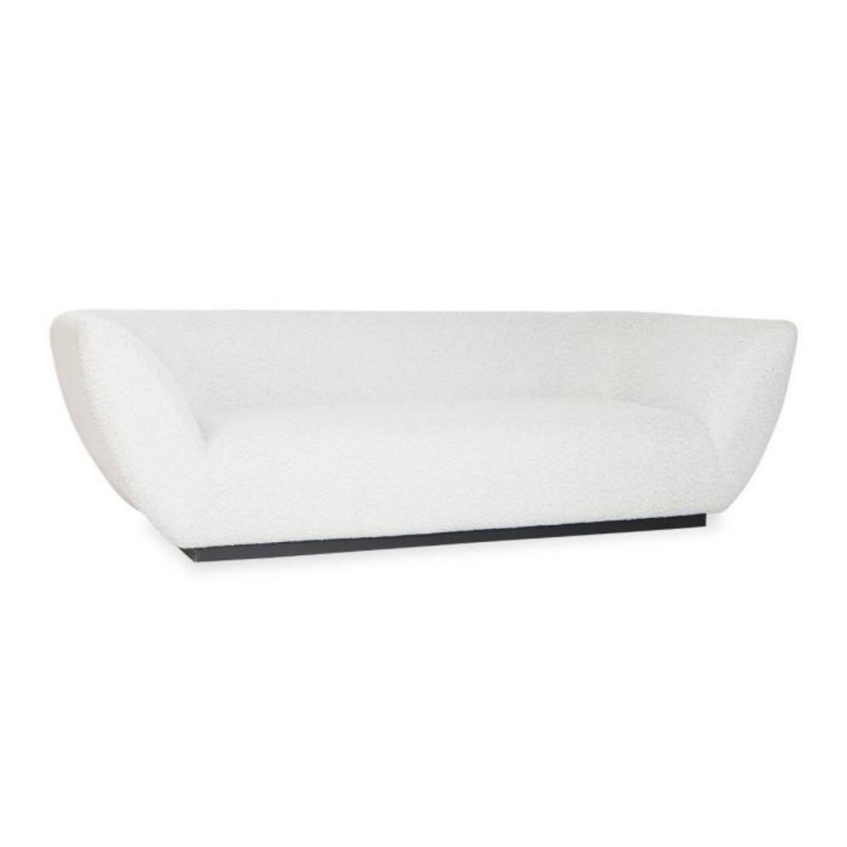 Paris Prix Canapé Bouclette 3 Places  Estelle  240cm Crème