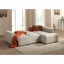 Voir la diapositive 3 : LISA DESIGN Livy - canapé d'angle convertible - avec coffre - en velours côtelé - 5 places - droit
