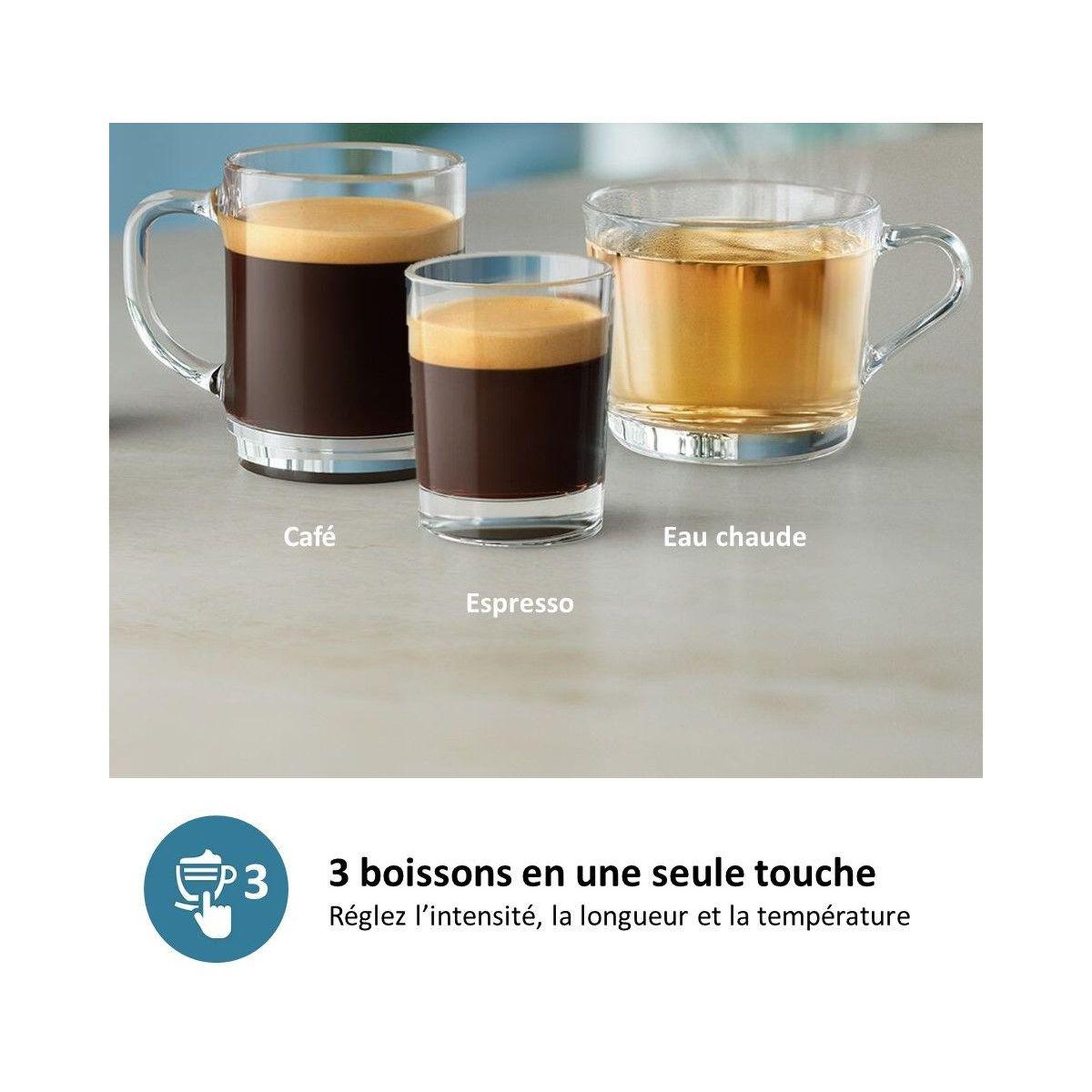 Voir la diapositive 4 : Philips Expresso broyeur ep2224/10 gris cachemire série 2200