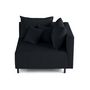 Voir la diapositive 3 : LISA DESIGN Edinburg - module d'assise d'angle droit - en velours côtelé
