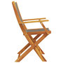 Voir la diapositive 5 : VIDAXL Chaises pliables de jardin 4 pcs gris bois d'acacia massif