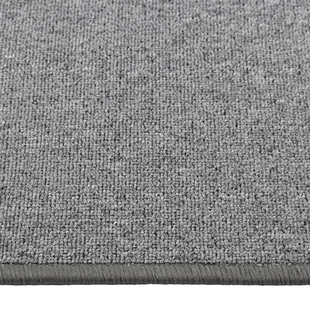 VIDAXL Tapis de couloir Gris fonce 80x200 cm