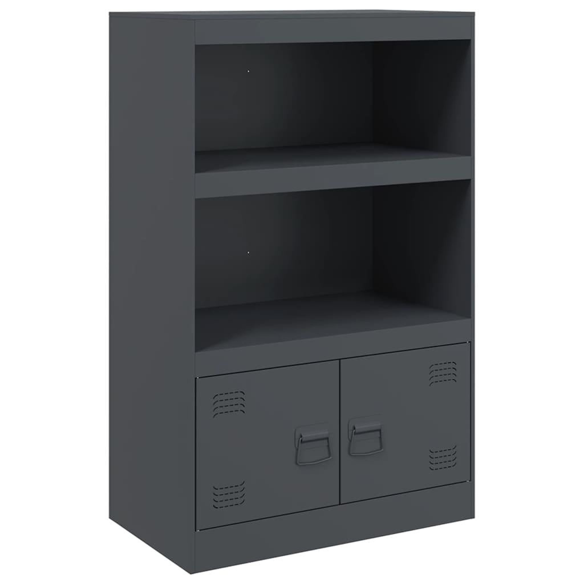 Voir la diapositive 2 : VIDAXL Buffet anthracite 67x39x107 cm acier