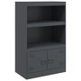 Voir la diapositive 2 : VIDAXL Buffet anthracite 67x39x107 cm acier