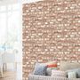 Voir la diapositive 2 : DUTCH WALLCOVERINGS DUTCH WALLCOVERINGS Papier peint Briques Rouge EW3102