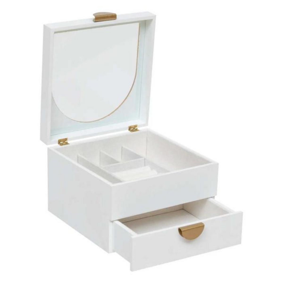 ATMOSPHERA Boîte à Bijoux 2 Tiroirs  Wild Romance  20cm Blanc