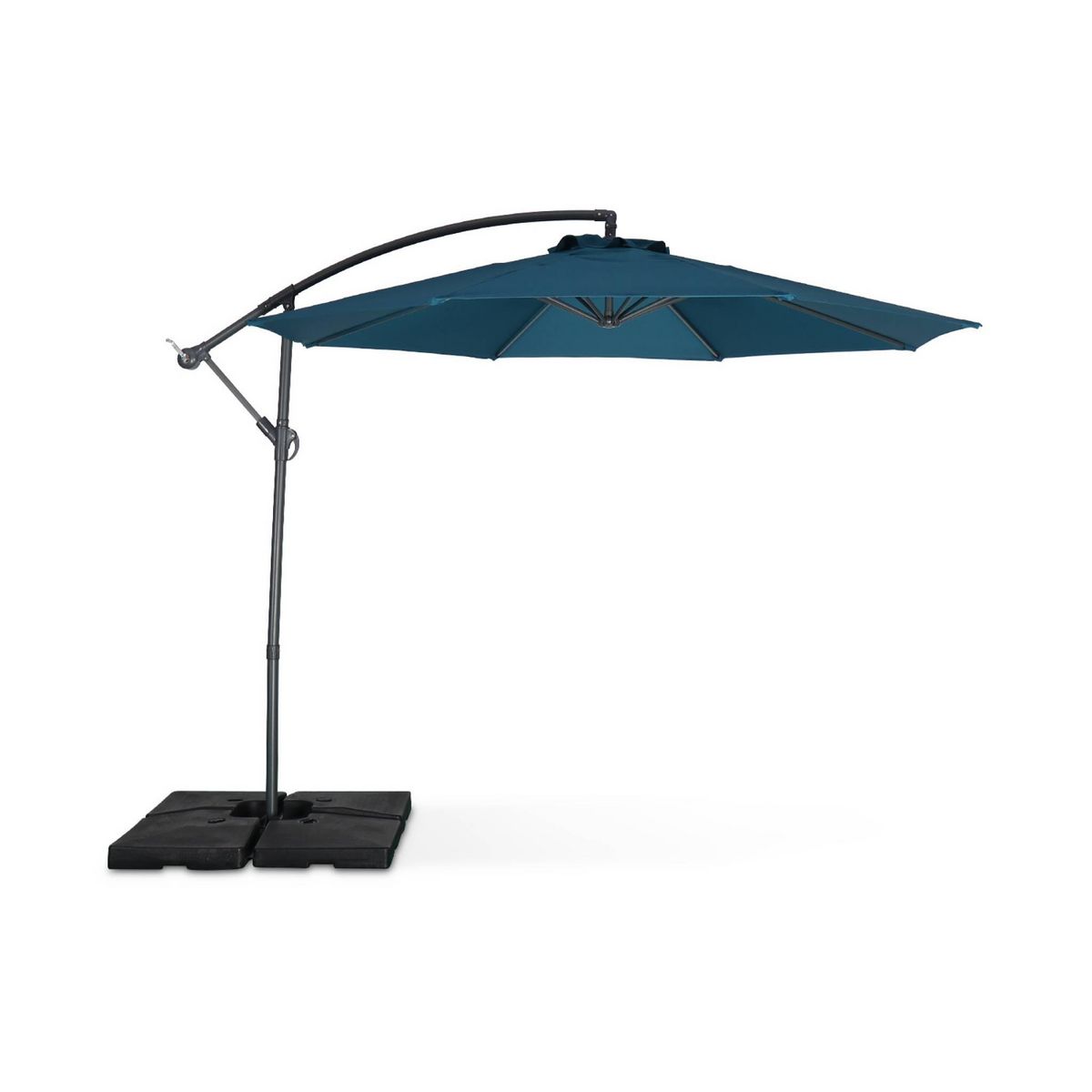 SWEEEK Parasol déporté rond Hardelot diamètre 300cm excentré  8 baleines