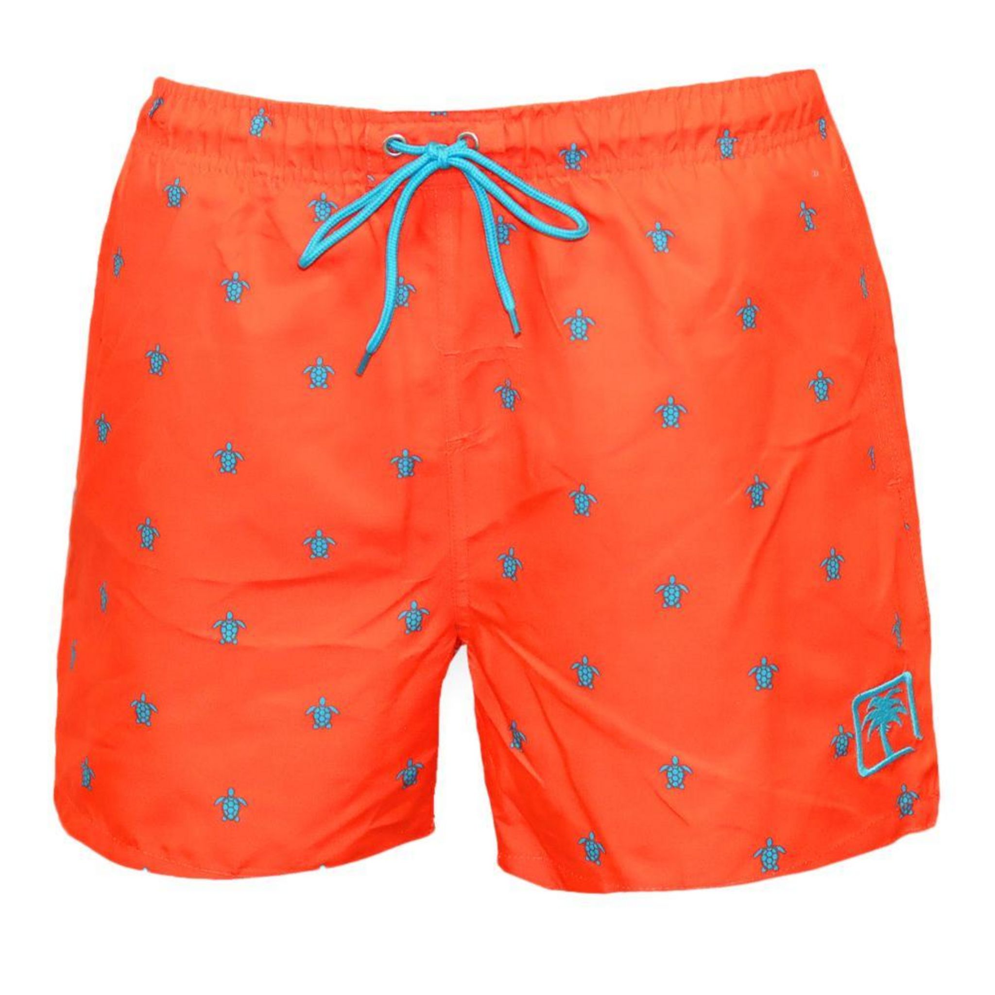 Short De Bain Homme SUN PROJECT Bleu – 100% Polyester, Taille élastique, Cordon