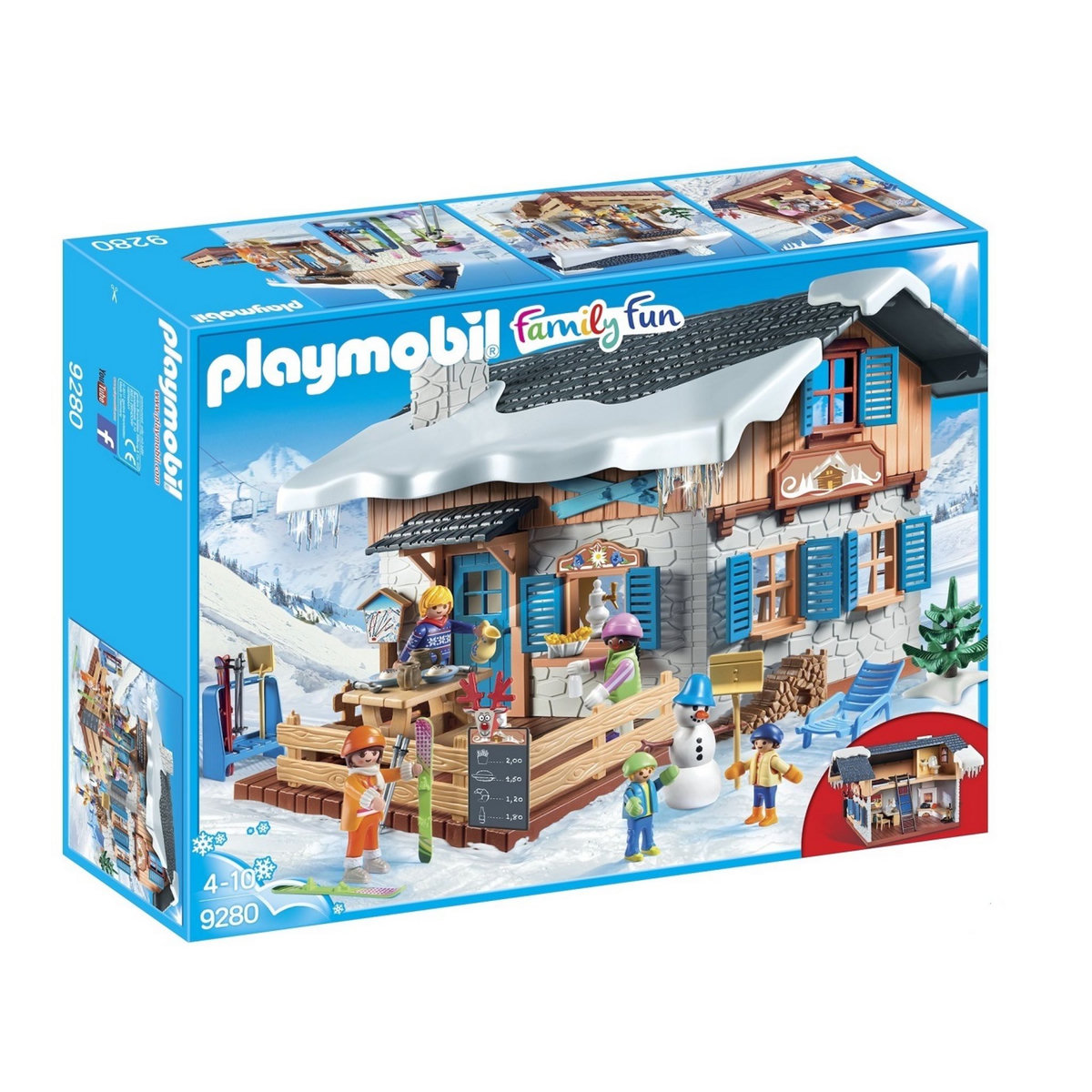 PLAYMOBIL 9280 - Family Fun - Chalet avec skieur