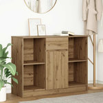 VIDAXL Buffet avec tiroir chene artisanal 101x35x76 cm bois ingenierie