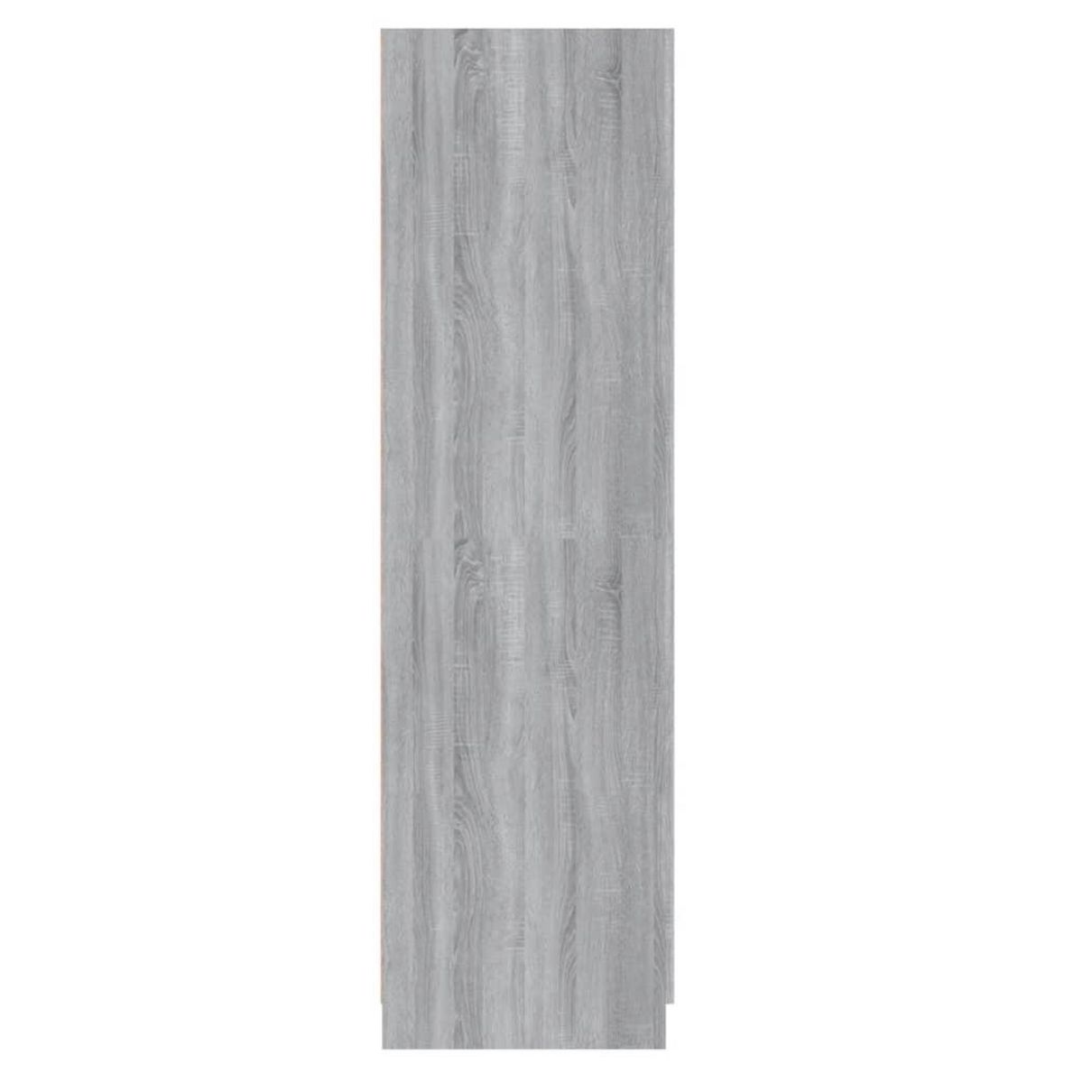VIDAXL Garde-robe Sonoma gris 80x52x180 cm Bois d'ingenierie