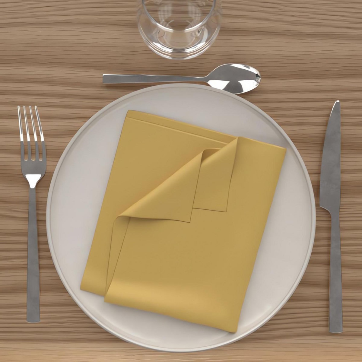 SOLEIL D'OCRE Lot de 3 serviettes de table 40X40 cm ALIX, par Soleil d'Ocre