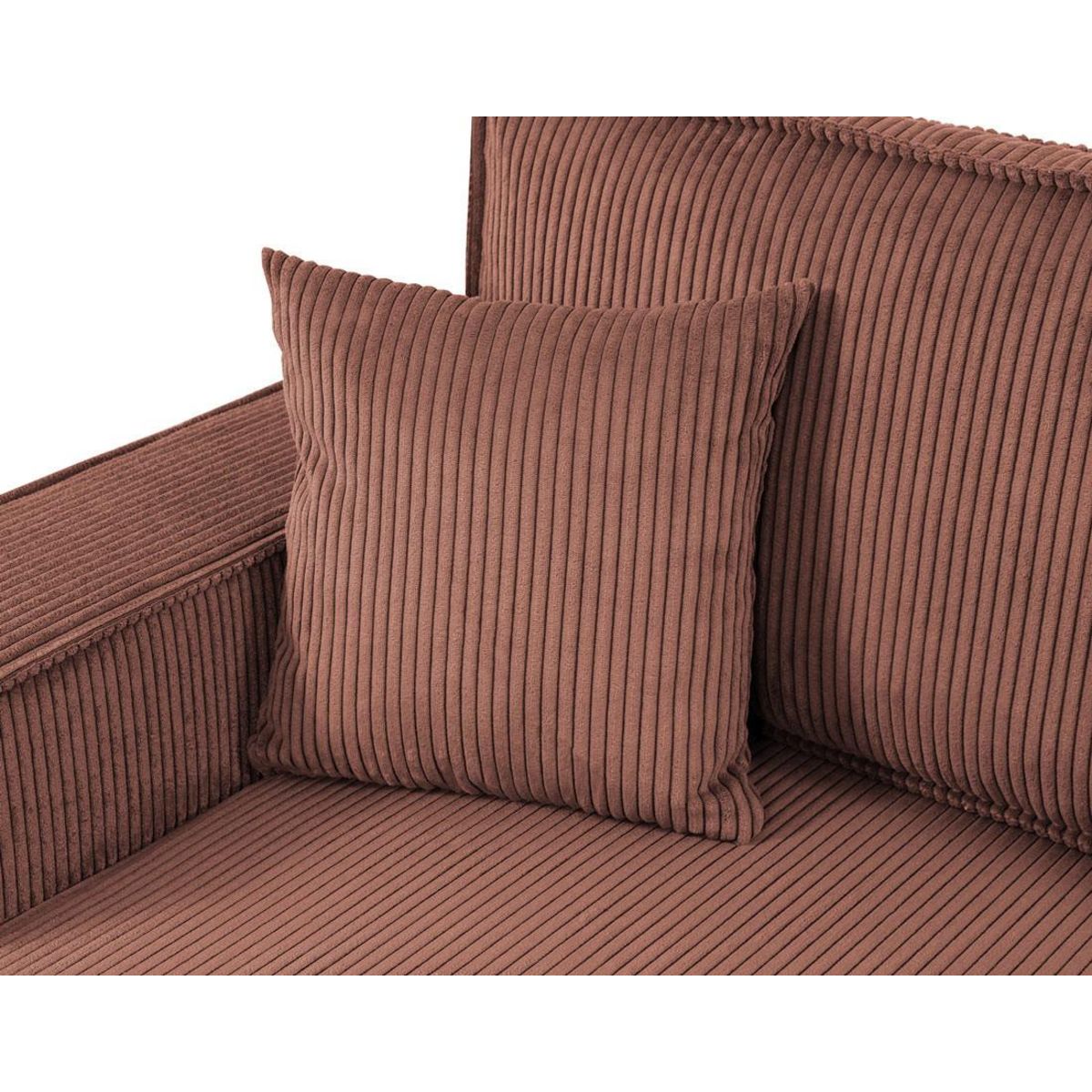 BEST MOBILIER Cezanne - canapé panoramique en u - 7 places - convertible avec coffre - en velours côtelé