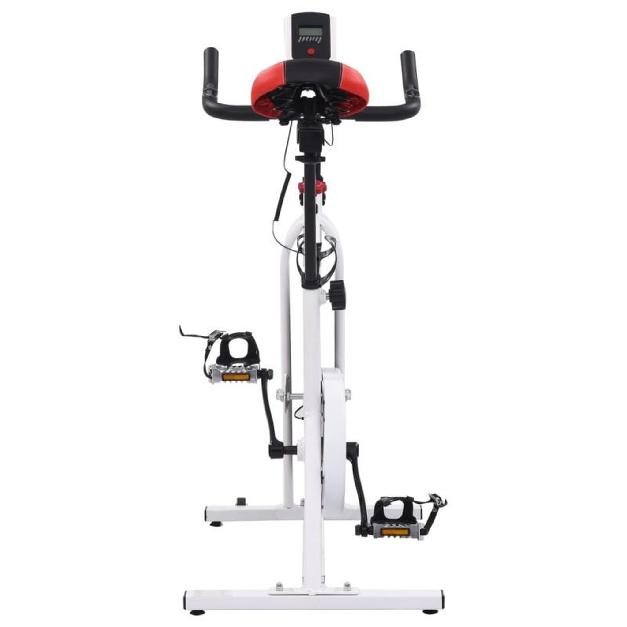 Voir la diapositive 5 : VIDAXL Vélo d appartement avec capteurs de pouls Blanc et rouge