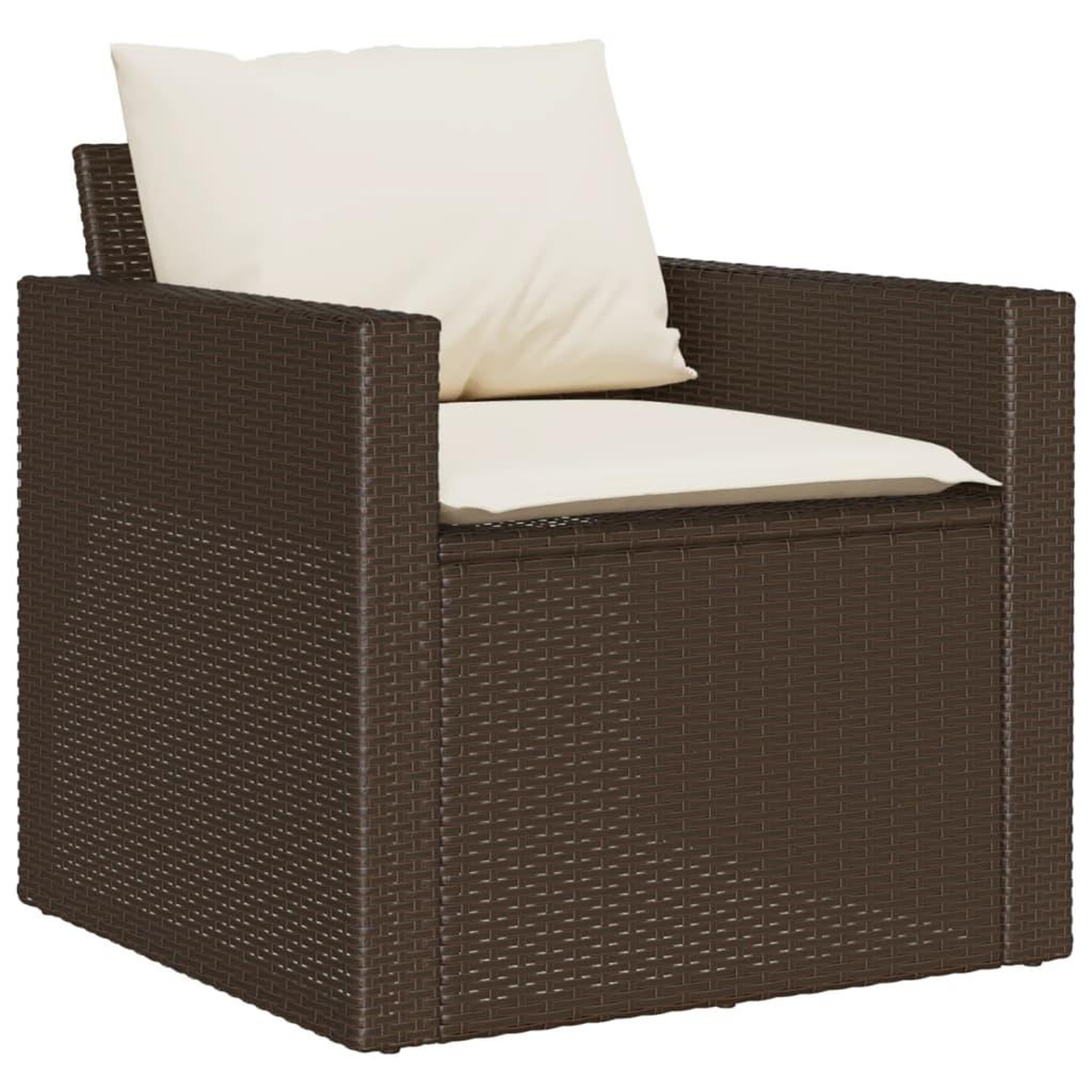 Voir la diapositive 5 : VIDAXL Salon de jardin avec coussins 6 pcs marron resine tressee