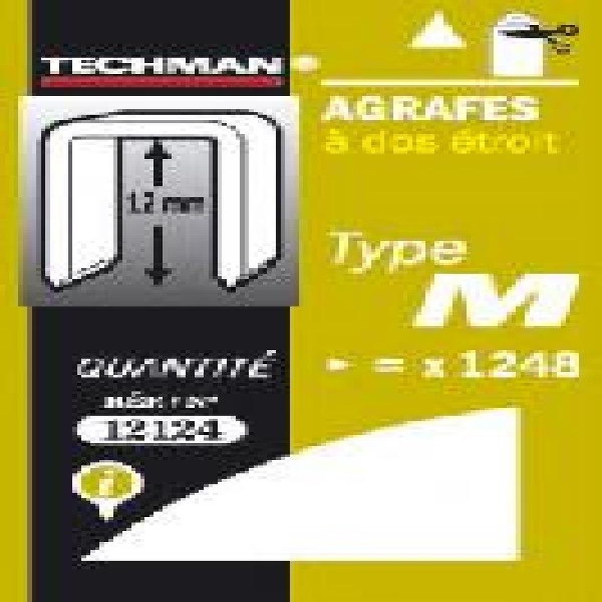 TECHMAN Agrafes 12 mm - type M