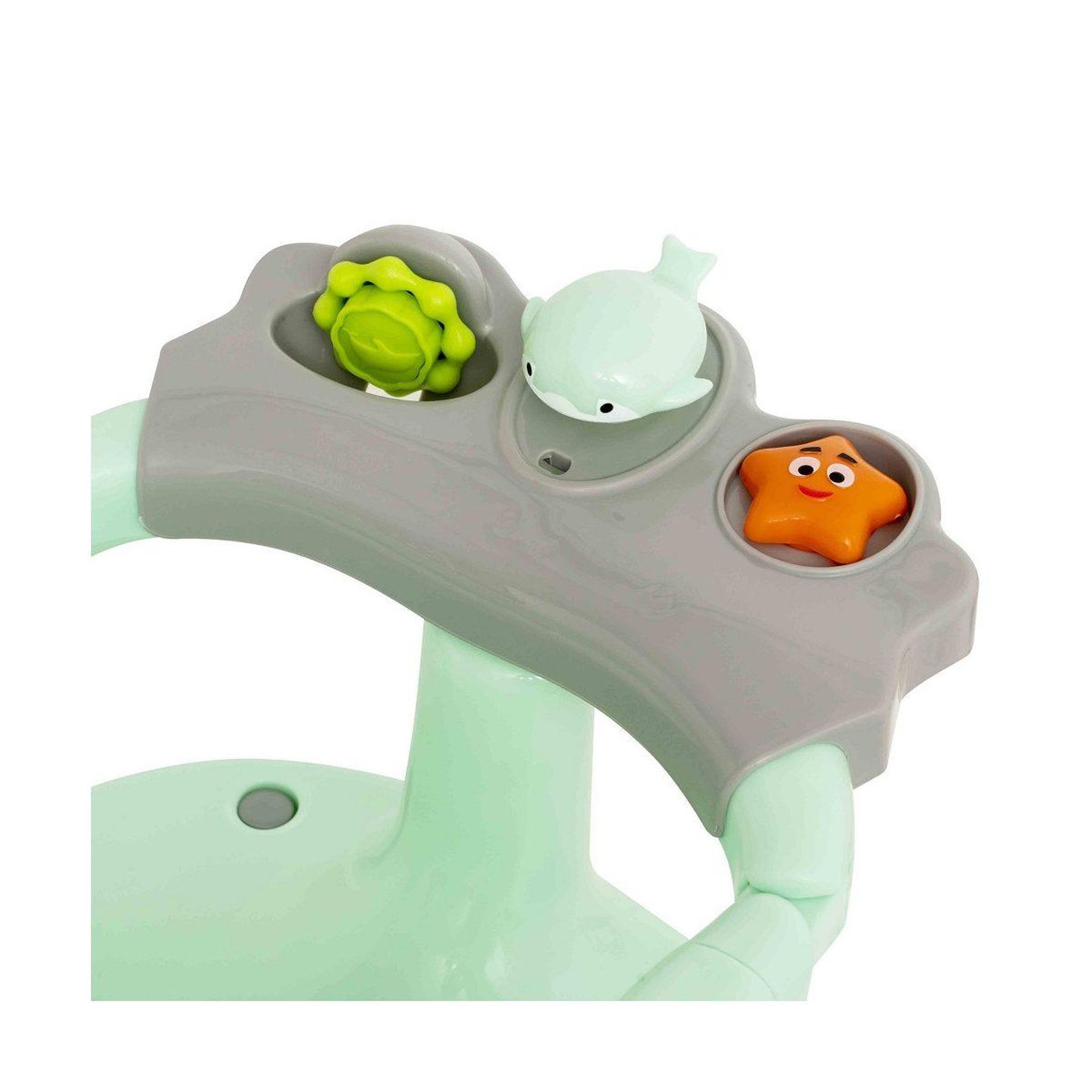 Voir la diapositive 5 : INTERBABY Siège de bain bébé  à ventouses - vert - maintien dans la baignoire