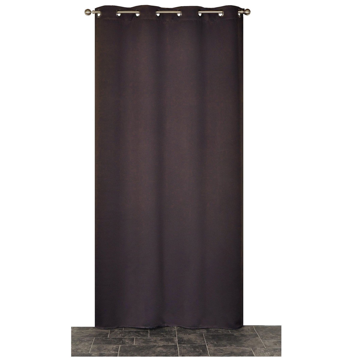 ACTUEL Rideau isolant à oeillets en polyester