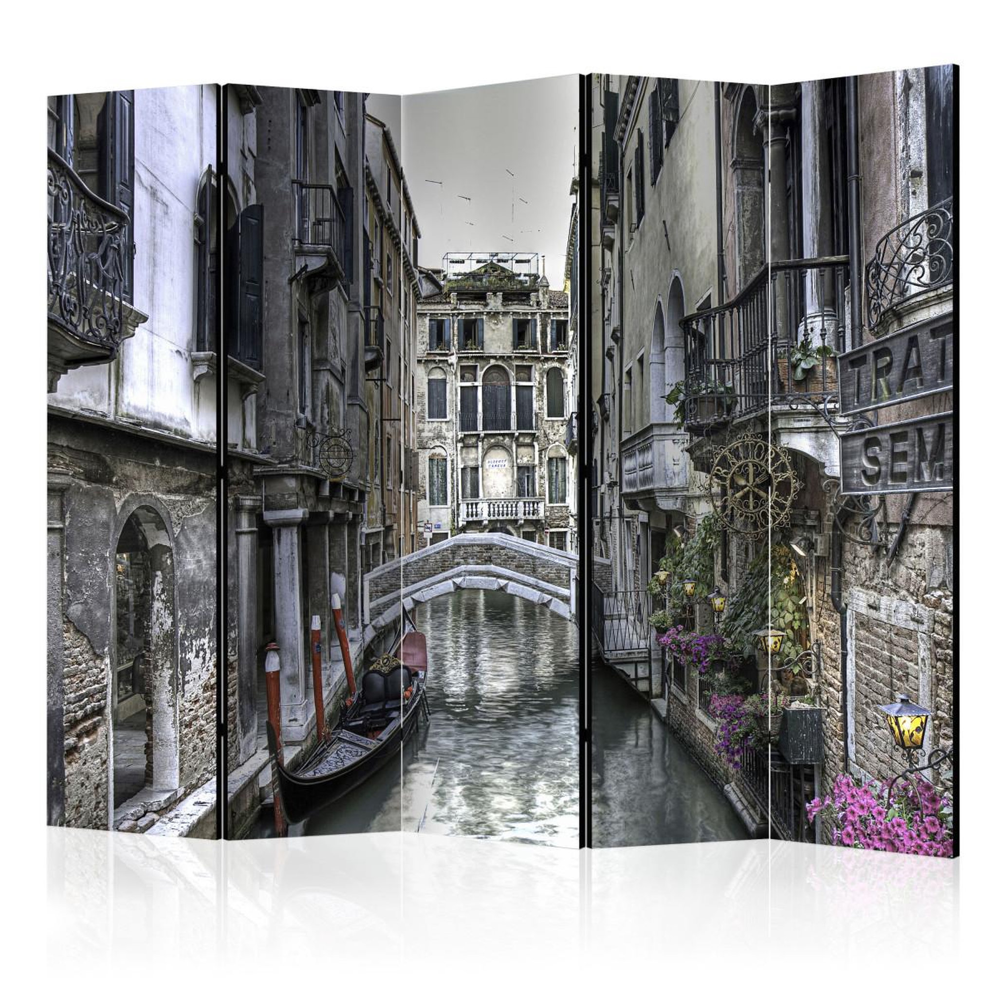 Paris Prix Paravent 5 volets  romantic venice  172x225cm