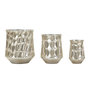 Voir la diapositive 3 : Paris Prix Lot de 3 Cache-Pots en Métal  Silv  38cm Argent