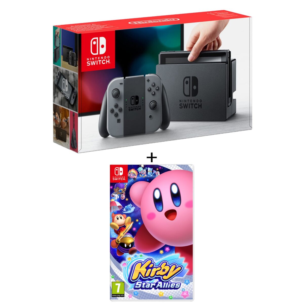 EXCLU WEB Console Nintendo switch 2 Joy-Con Grise + Kirby Star Allies