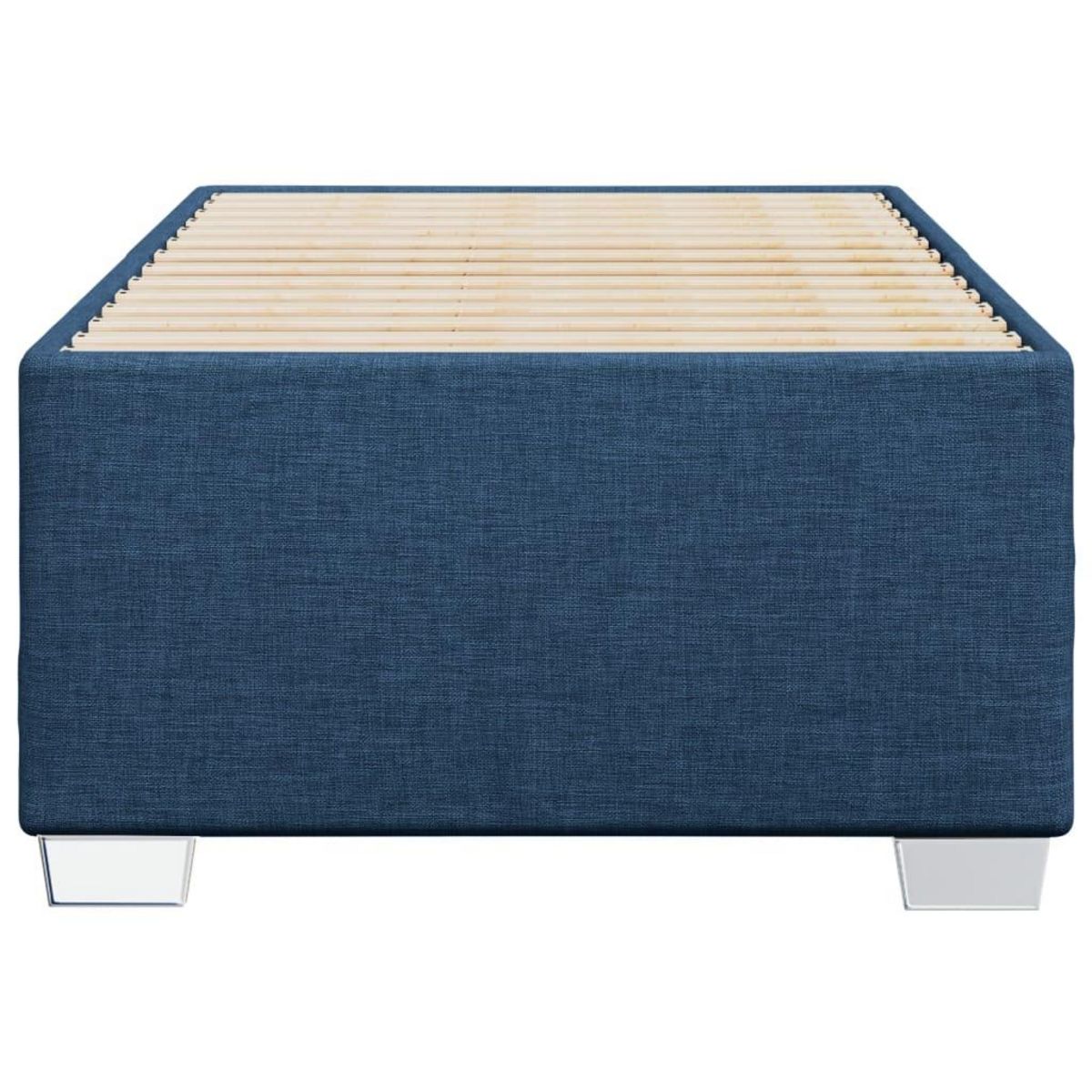 VIDAXL Cadre de lit sans matelas bleu 90x190 cm tissu