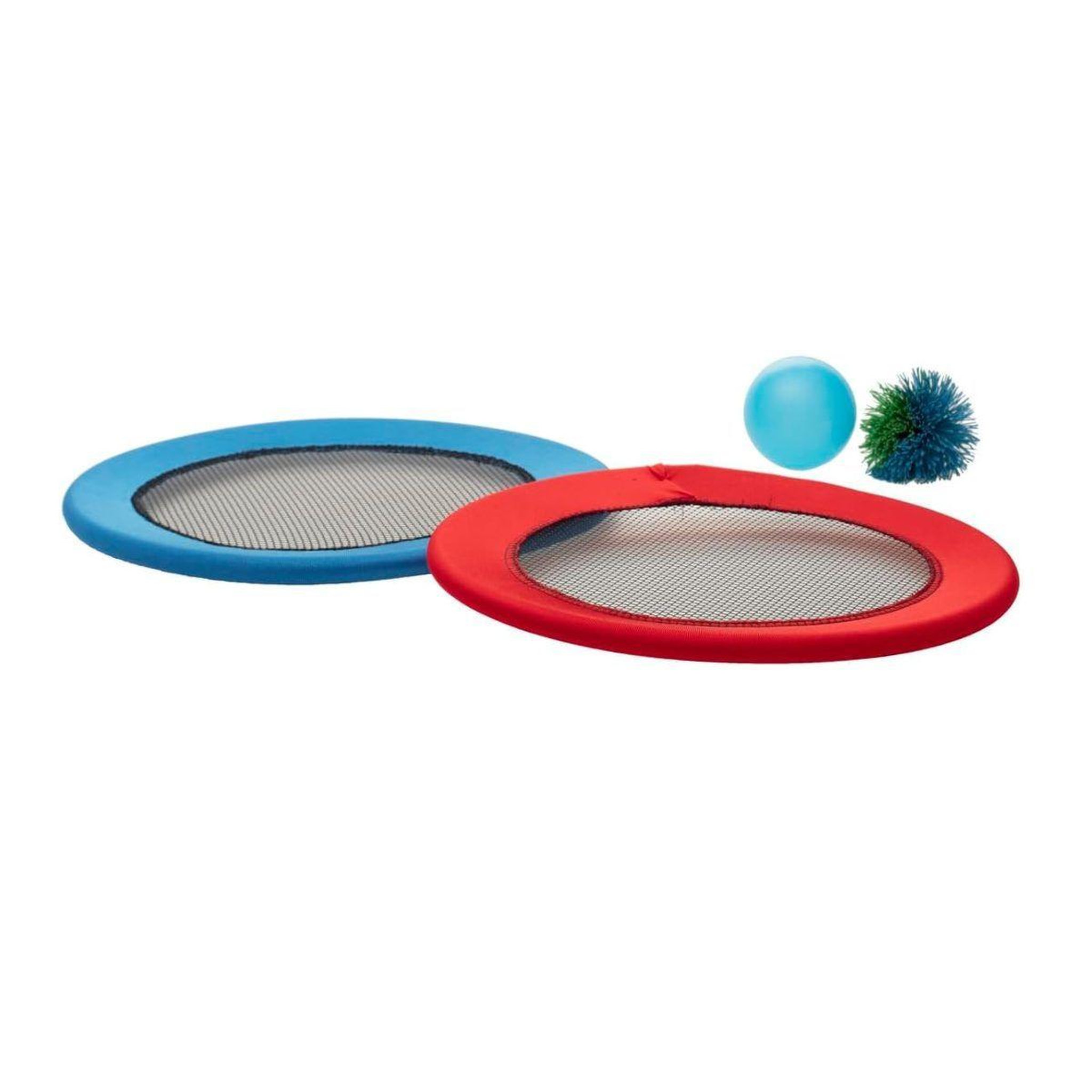 Be Toys Lot de 2 raquettes  balles  30cm rouge & bleu