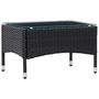 Voir la diapositive 1 : VIDAXL Table basse Noir 60x40x36 cm Resine tressee