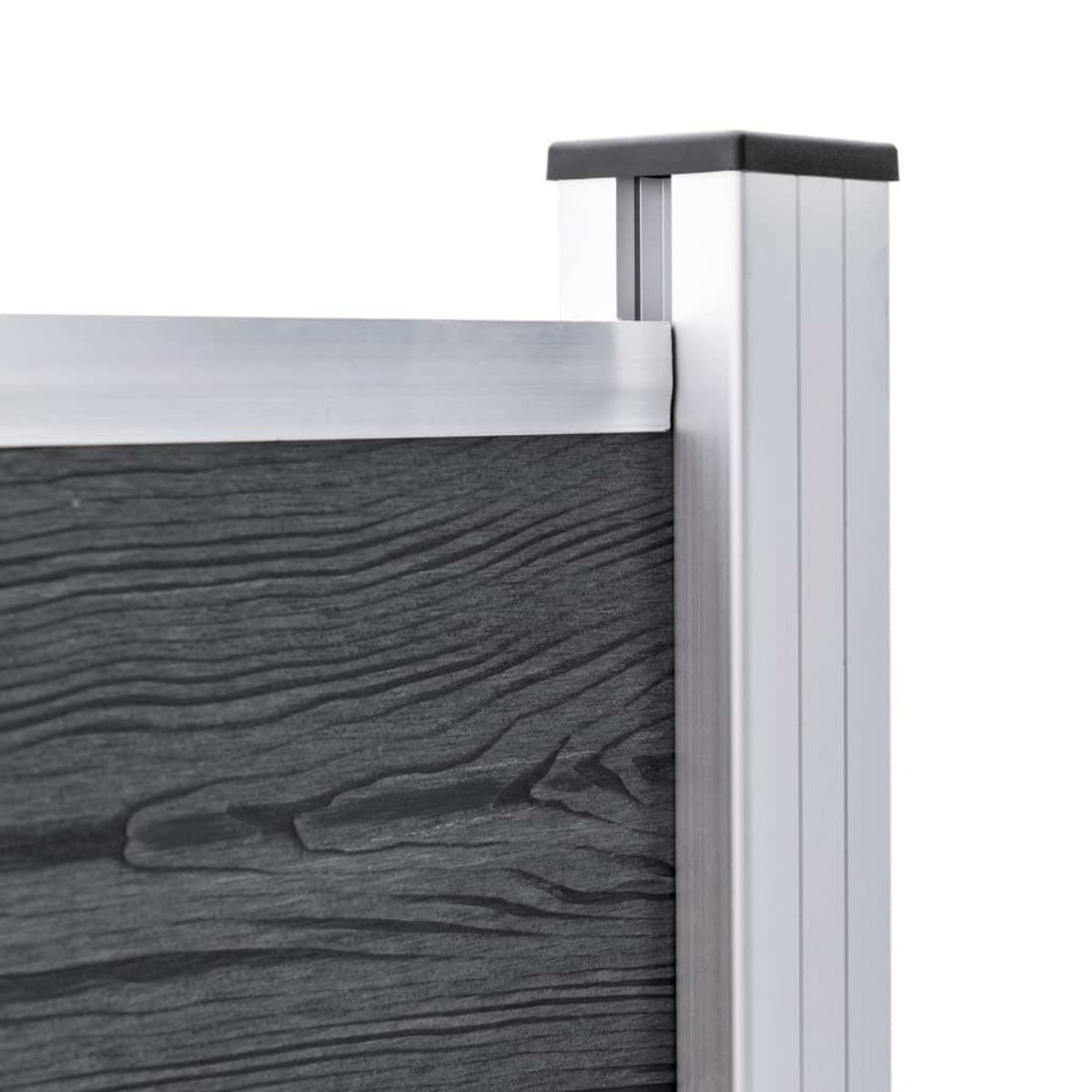 VIDAXL Poteaux de cloture 3 pcs Aluminium 185 cm