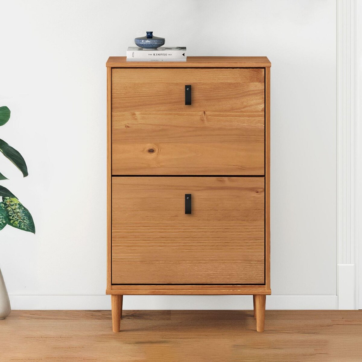 IDIMEX Meuble à chaussures entrée MIKKA en bois massif