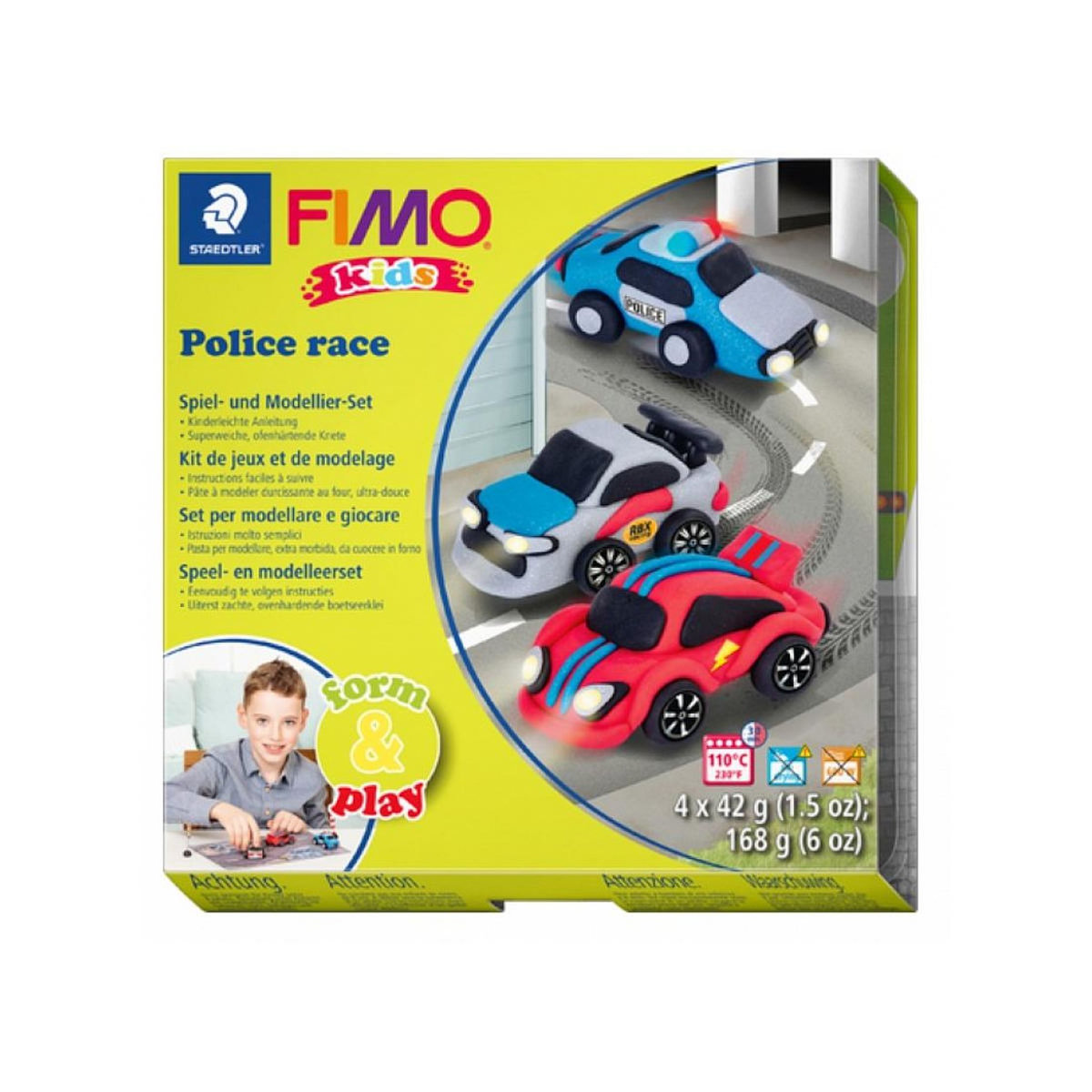 Fimo Kit  Kids Course de police