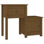 Voir la diapositive 3 : VIDAXL Tables de chevet 2 pcs Marron miel 79,5x38x65,5 cm Pin solide