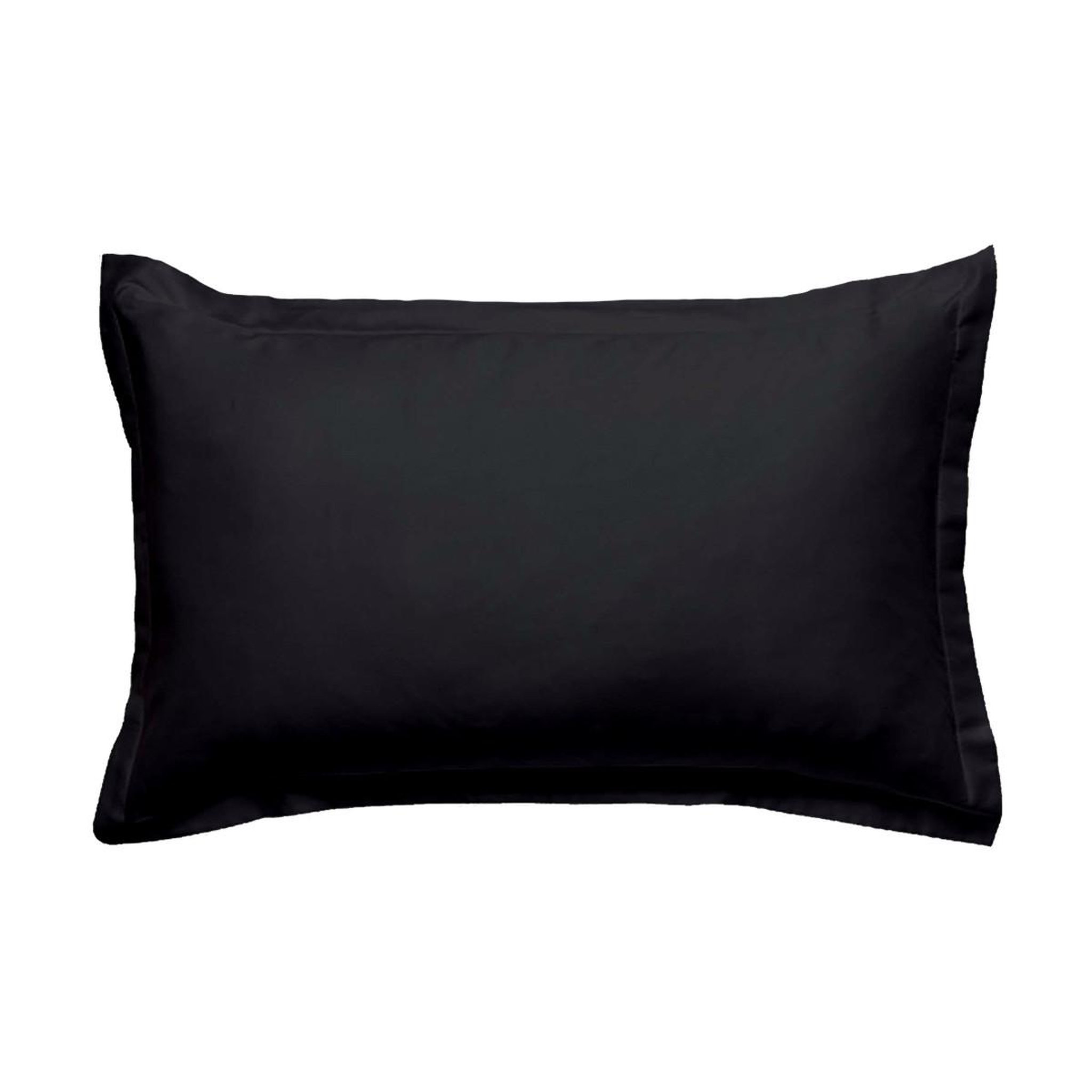 Voir la diapositive 1 : FUTURE HOME Taie d'oreiller en coton 57 fils unie