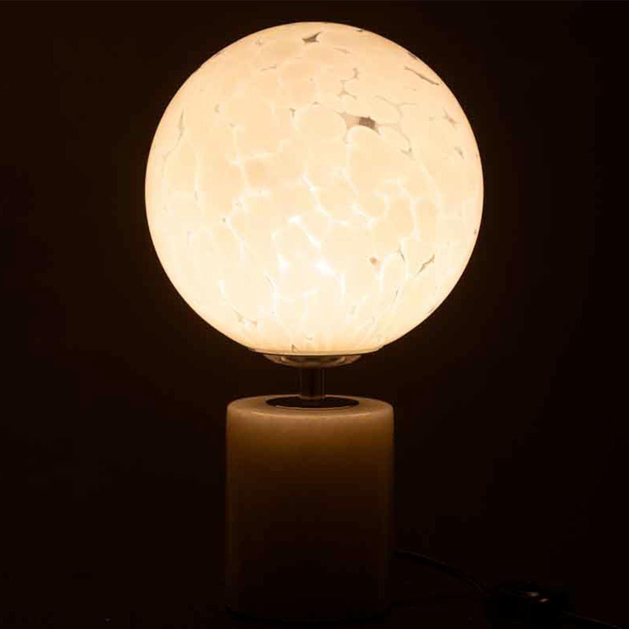 Voir la diapositive 3 : J-LINE Lampe à Poser sur Pied  Dany  31cm Blanc