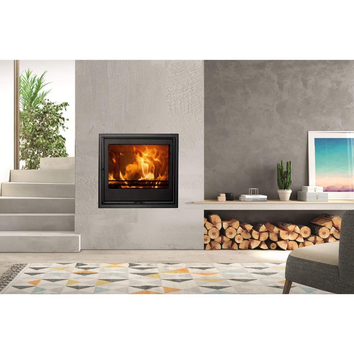 PANADERO Poêle à bois FOYER H-S EcoDesign 7 KW