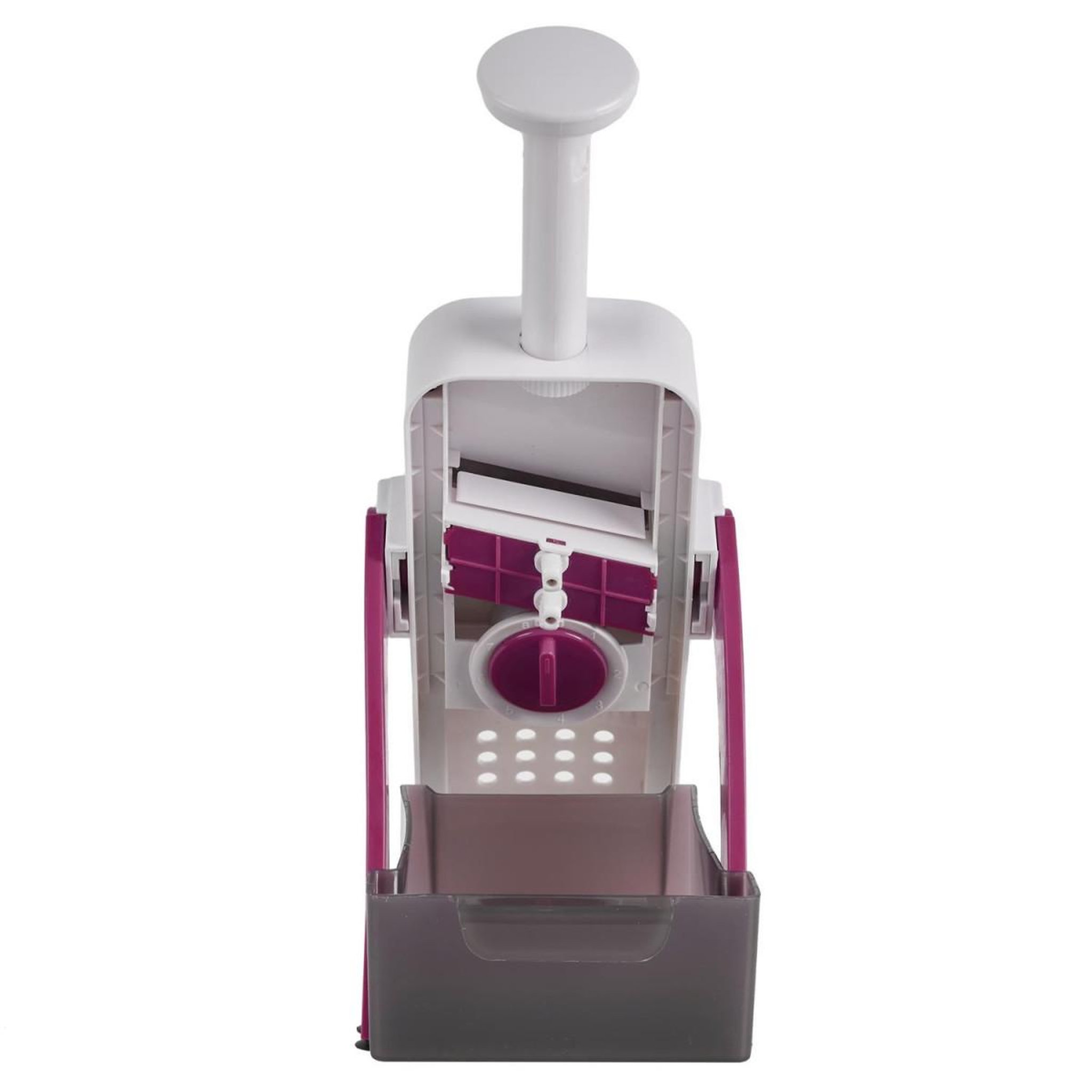 Voir la diapositive 4 : COOK CONCEPT Mandoline avec manche  4 en 1  33cm bordeaux