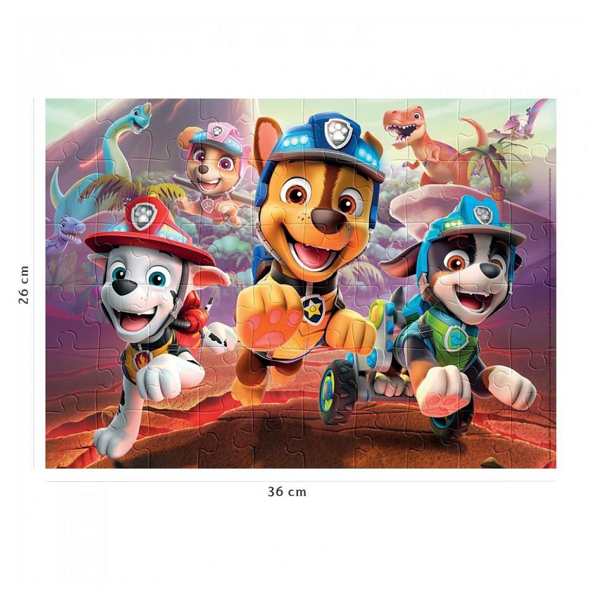 Nathan Puzzle 60 p - la Pat'Patrouille a la rescousse des dinosaures