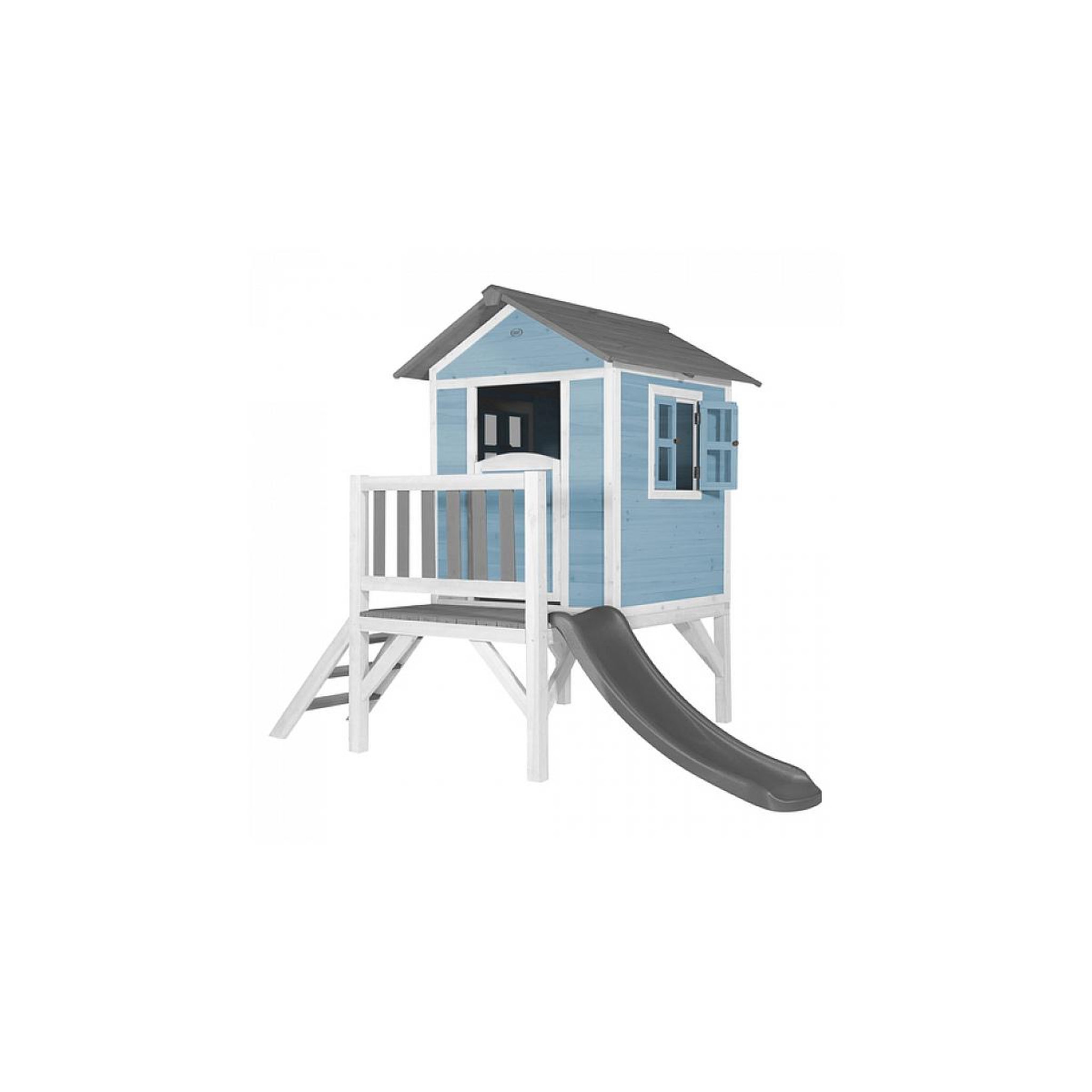 Axi House AXI Beach Lodge XL Maisonnette Caribbean Bleu Toboggan Gris