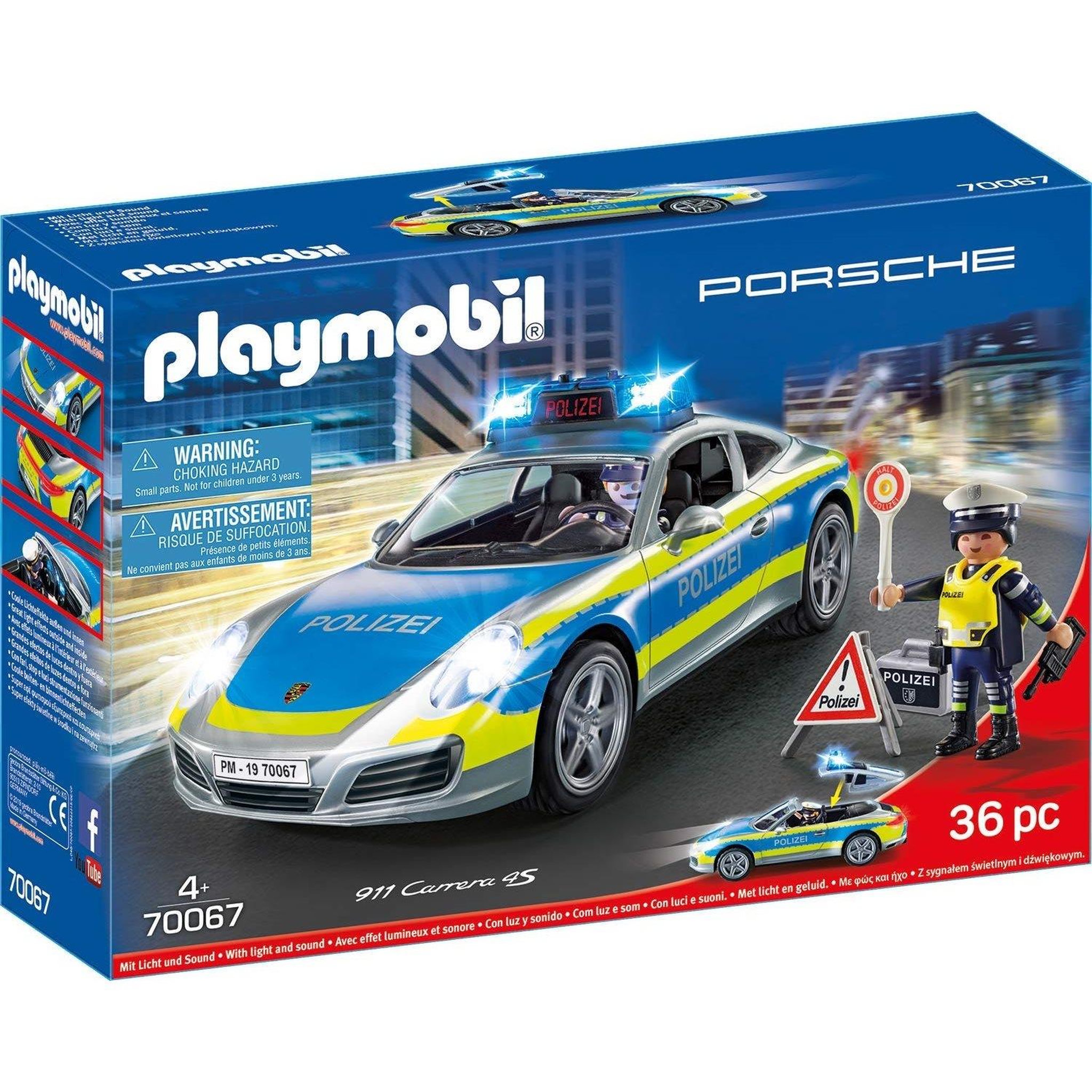 PLAYMOBIL City action - Porsche 911 Carrera 4S Police