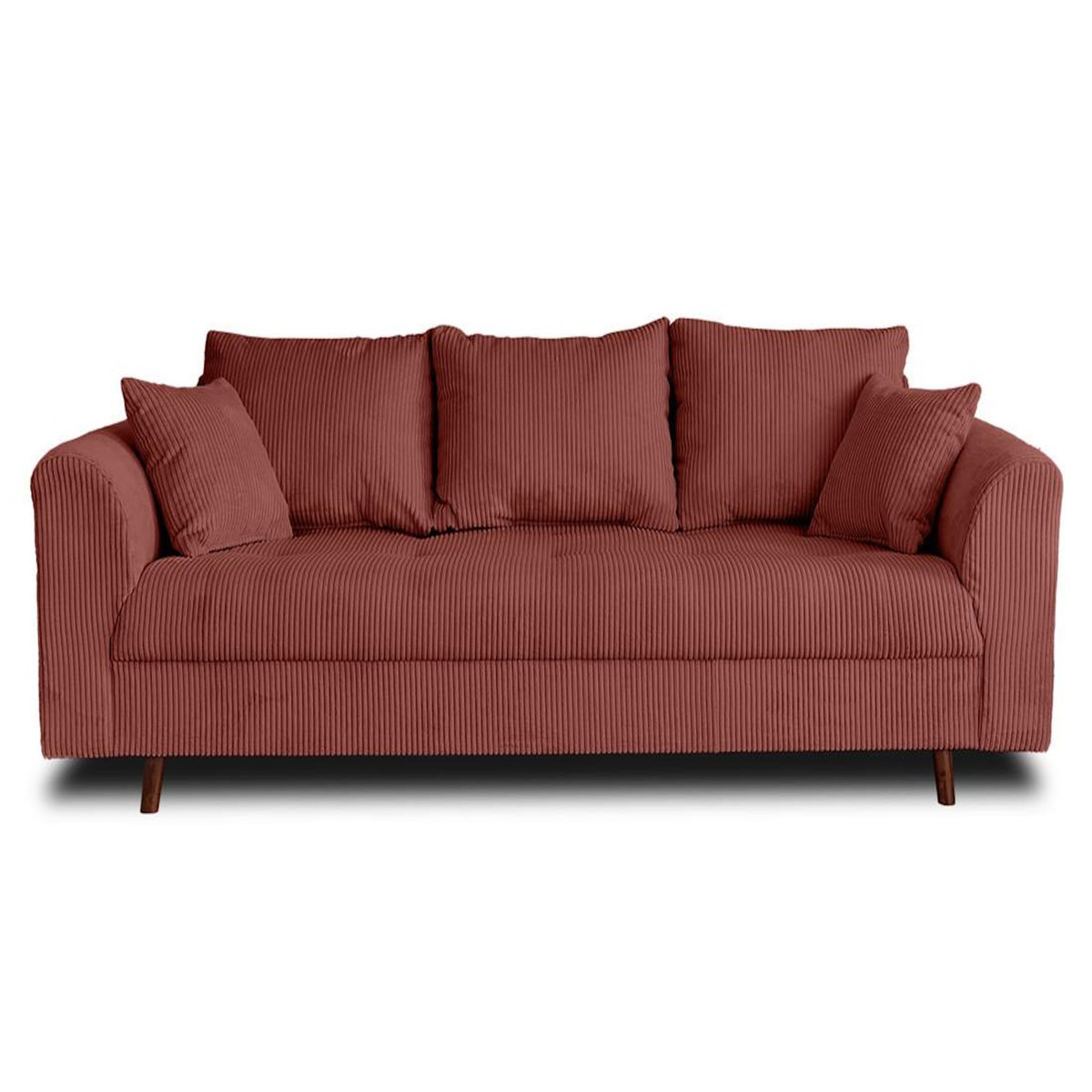 LISA DESIGN Rune - canapé 3 places - en velours côtelé