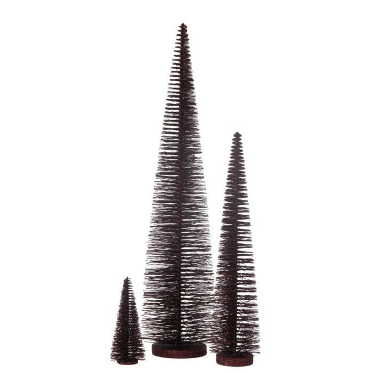 Paris Prix Sapin de Noël Déco Pailleté  Josh  61cm Bordeaux