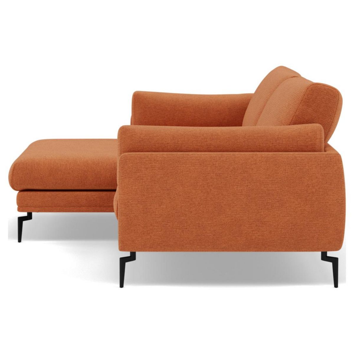 LISA DESIGN Carlos - canapé d'angle gauche 4 places ultra moelleux en tissu texturé